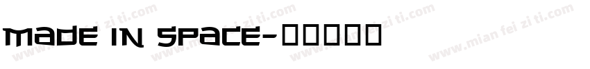 Made in Space字体转换